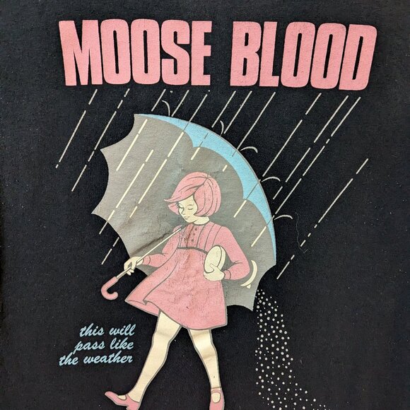 Moose Blood Emo Pop Punk Band Black T-Shirt.  In good condition, size small. - Picture 2 of 4